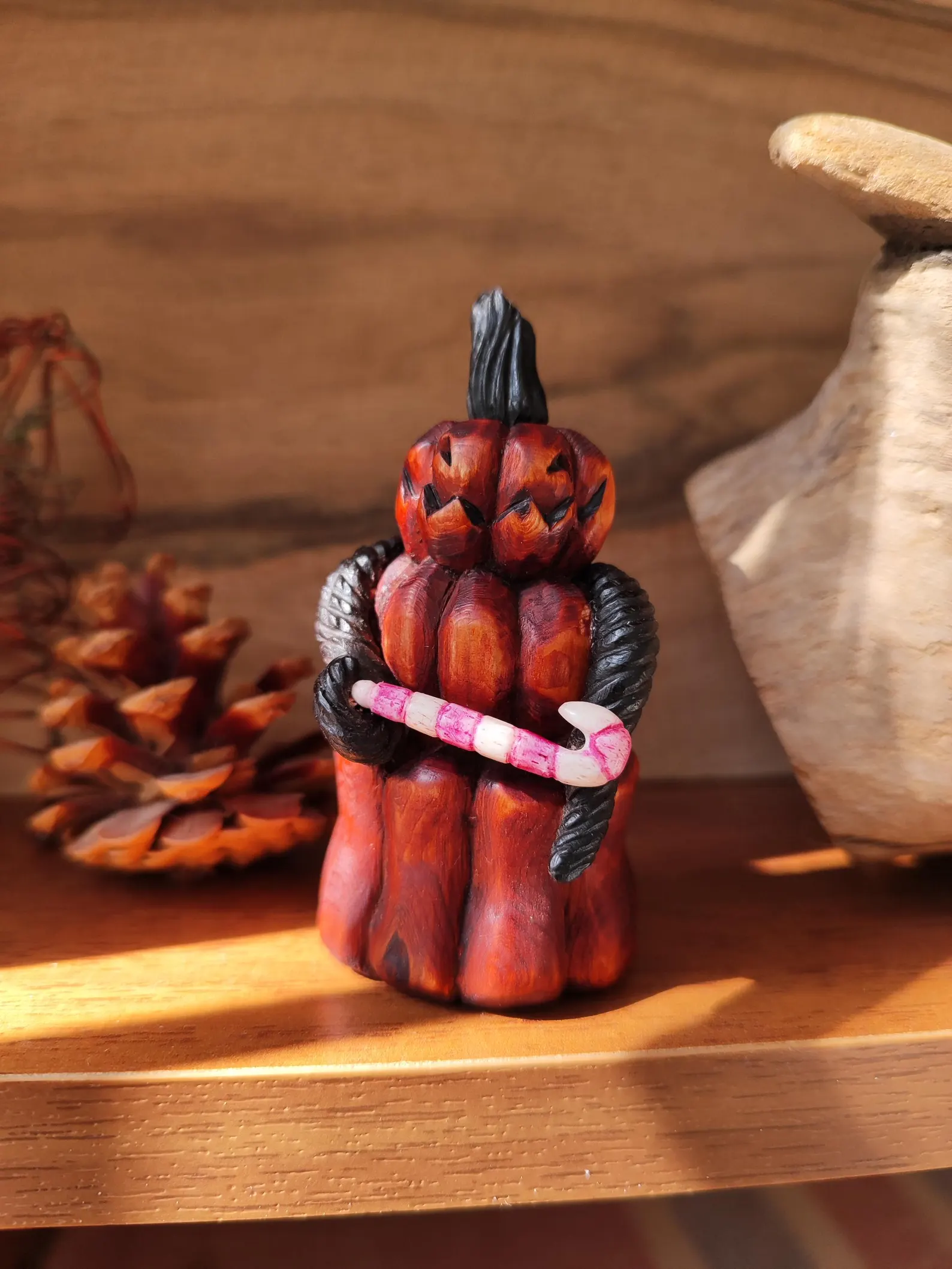 Pumpkin man figurine