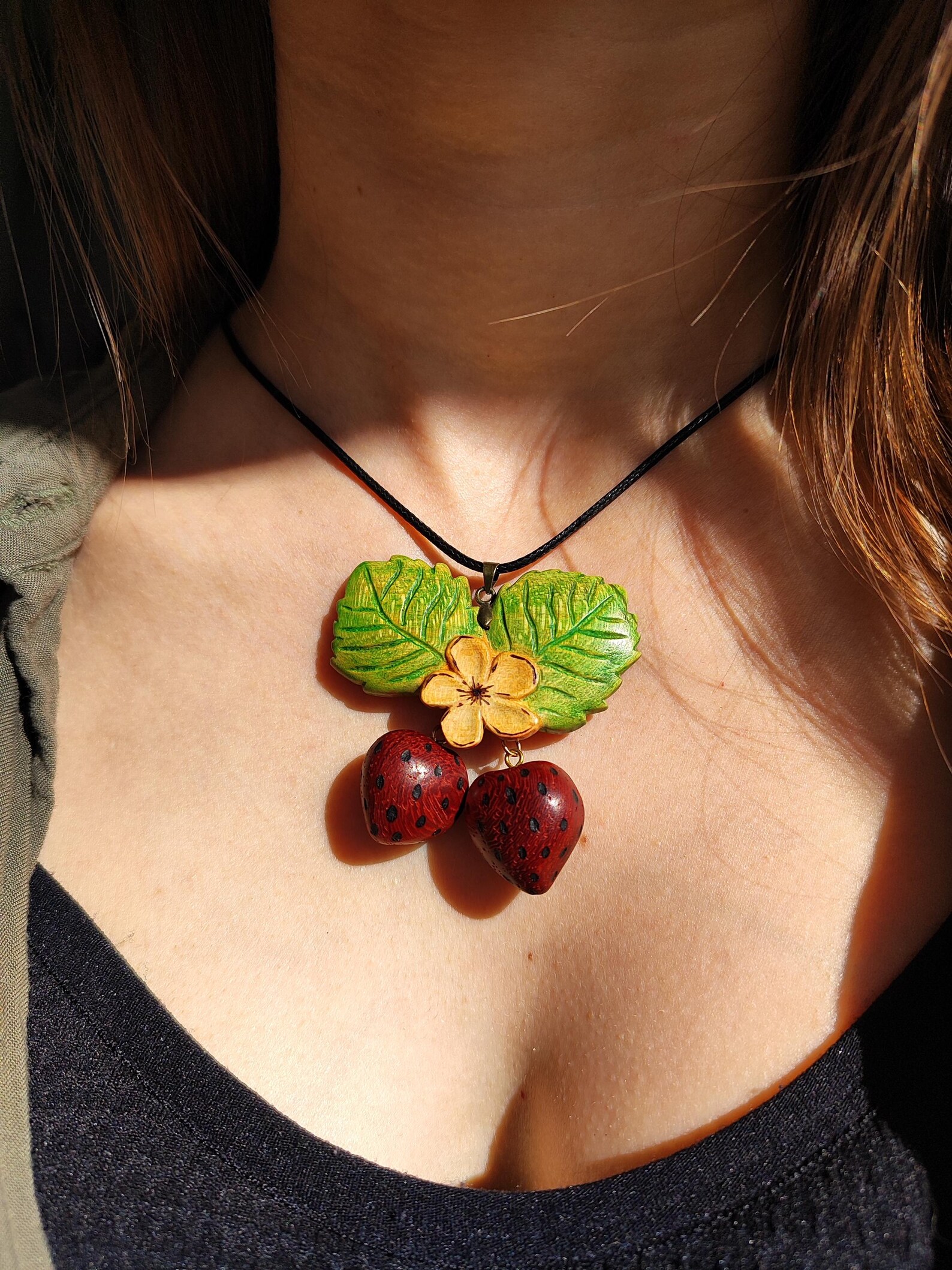 Strawberry pendant